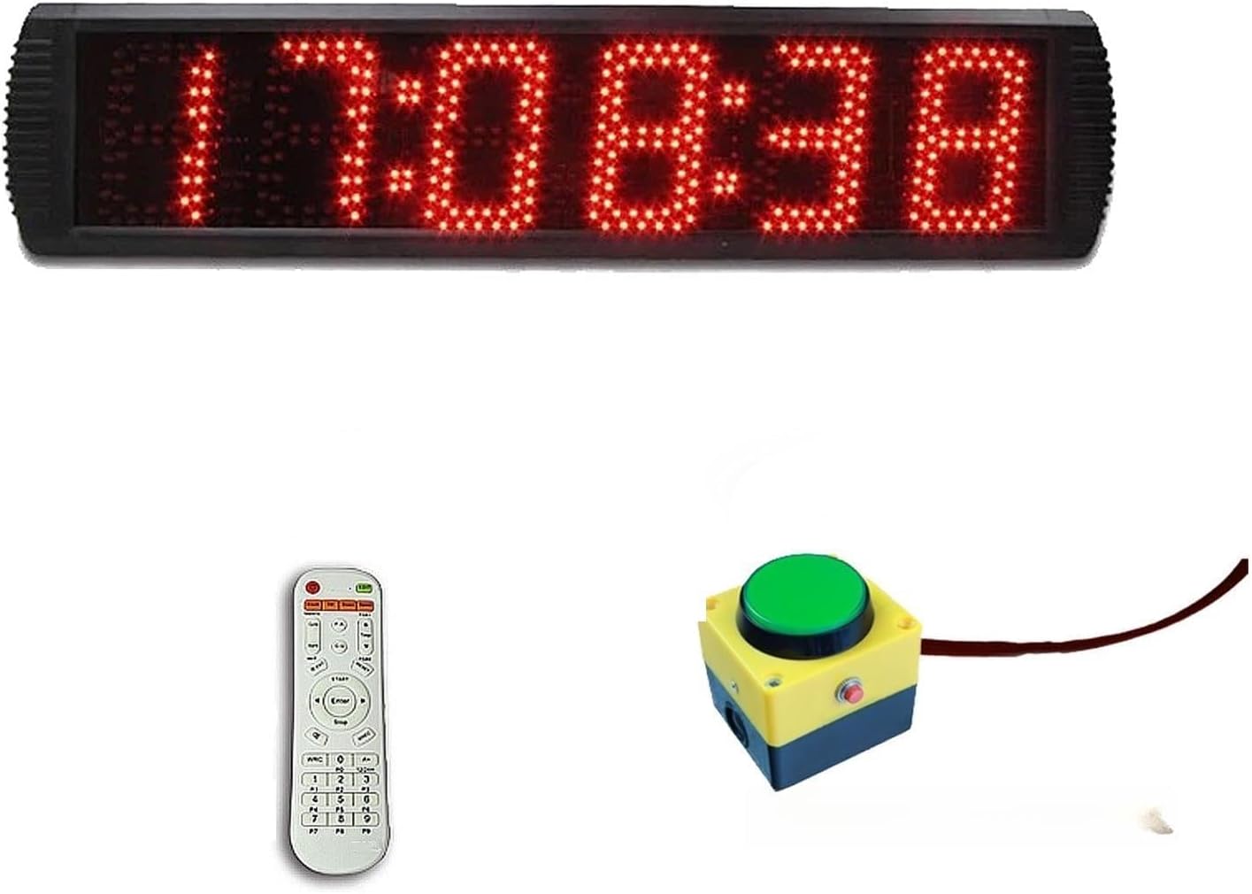 ランニングイベント用LEDレースタイミングクロック、カウントダウンまたはカウントアップ用ジムタイマー、12～24時間リアルタイムクロ  ランニングイベント用LEDレースタイミングクロック、カウントダウンまたはカウントアップ用ジムタイマー、12～24時間リアルタイムクロ ...