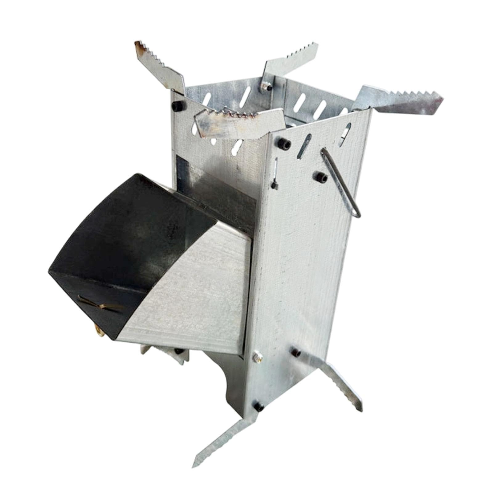Amagogo Hornillo de Camping portátil, versátil, Compacto y Plegable de Metal, Ideal para picnics, Viajes, Pesca en el jardín y Otras Actividades al