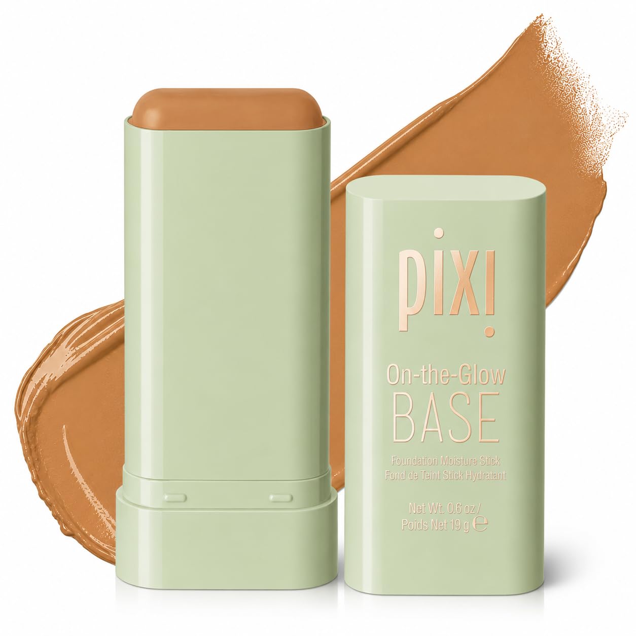 Pixi Beauty On-the-Glow Base| Tinted Moisturizer Foundation Stick | Chai: Very tan, warm shade| 0.6 oz / 19g