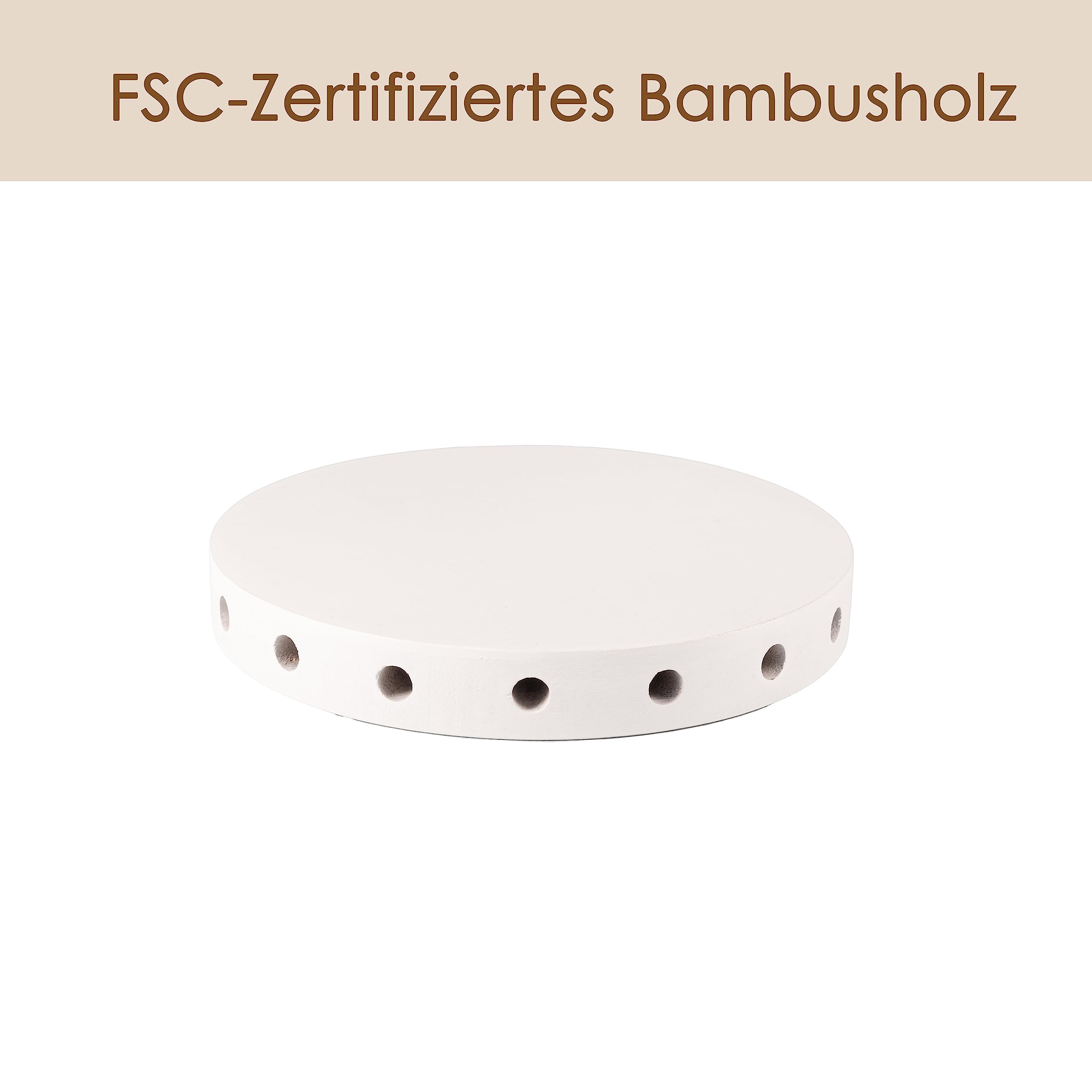 Hanseküche Essiccatoio per pasta - Certificato FSC® - Supporto per pasta di alta qualità in legno di bambù - Essiccatoio per pasta XXL per 2 kg per essiccare la pasta fatta in casa, supporto per pasta