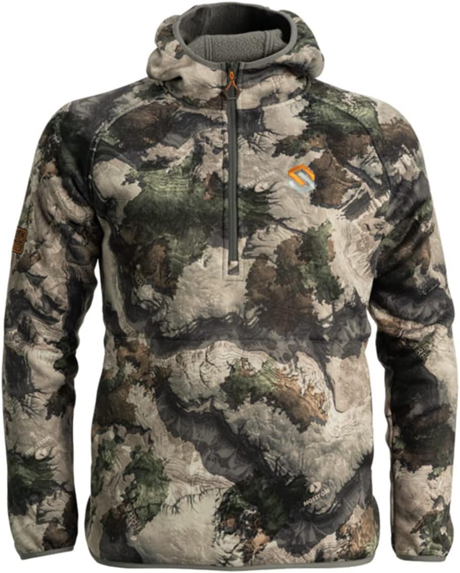 ScentLok BE:1 Ridge Half Zip Midweight Hoodie - Odor Controlling Camo Hunting Jacket