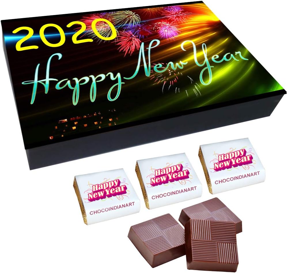 CHOCOINDIANART, Happy New Year, 12 Chocolate Gift Box,