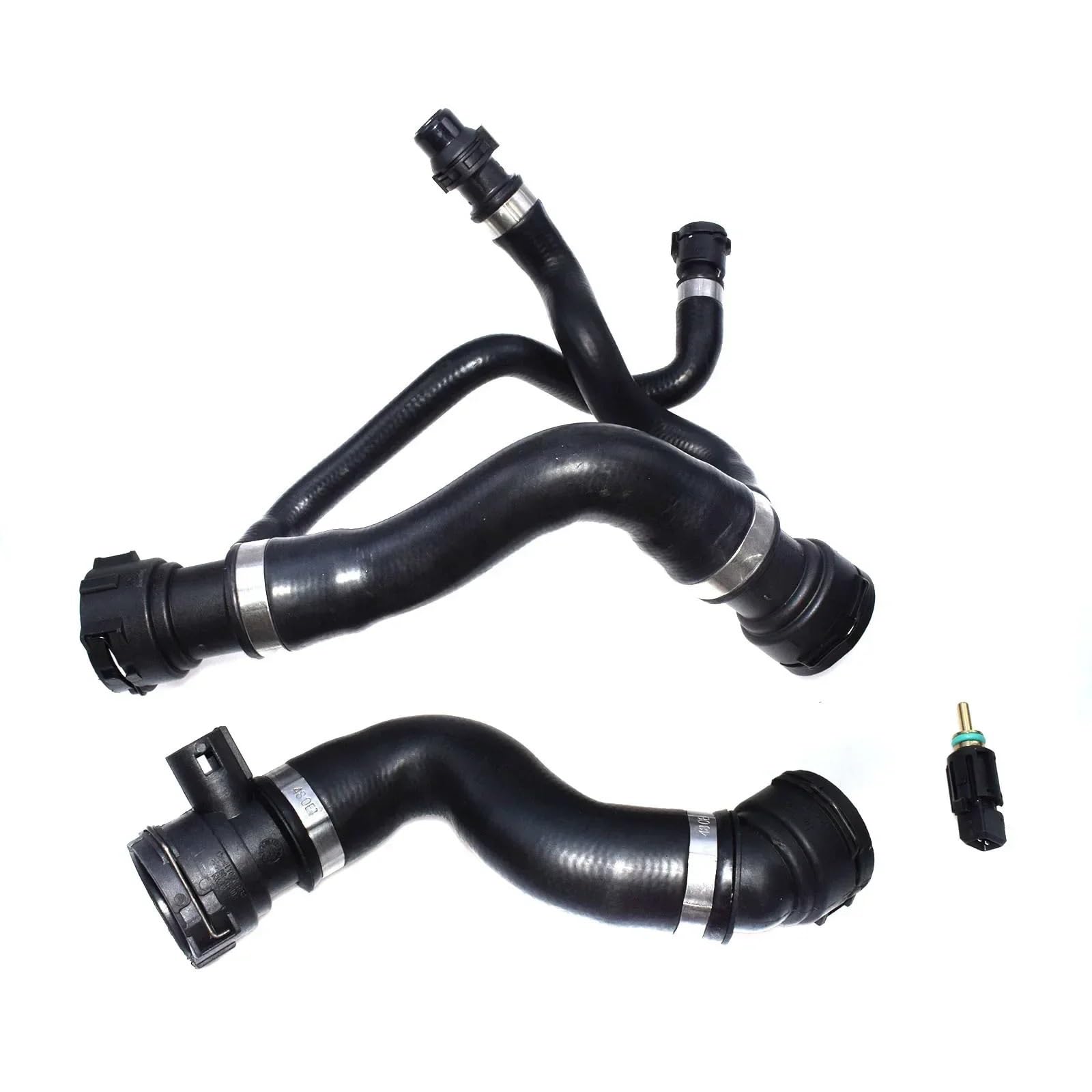 Liufaoz 3 Pcs Lower&Upper Radiator Hose 17127521778,-46064,13621433077 For Bmw