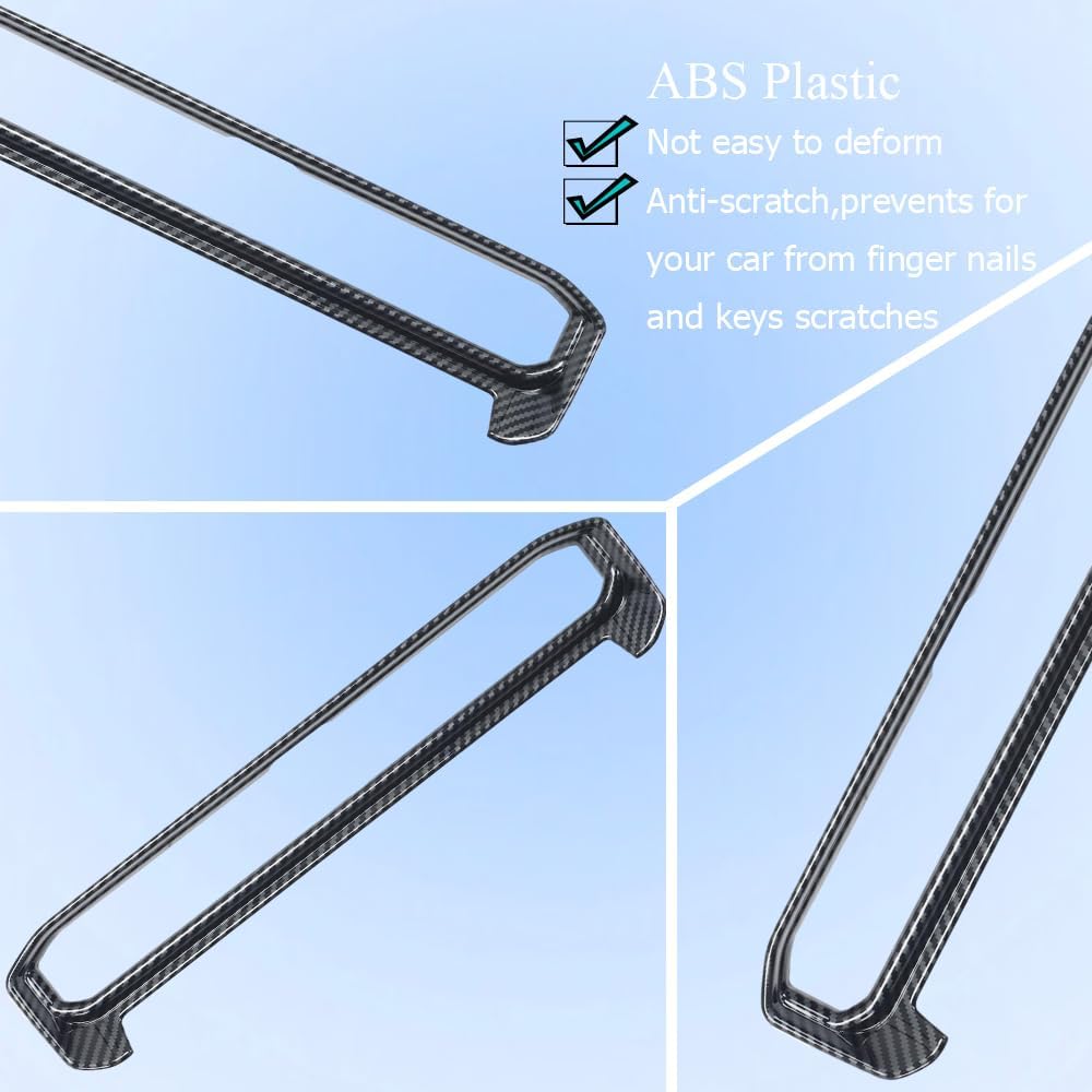 XITER 1PCS ABS Interior Air Condition Vent Outlet Cover Frame Cover Trim Accessories for Toyota Land Cruiser 2024 2025,Carbon Fiber