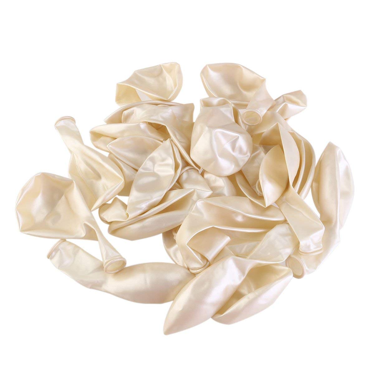 Balloonistics 10 Inch HD Metallic Shiny Balloons for Birthday Decoration, Decoration for Weddings, Engagement, Baby Shower, 1st Birthday, Anniversary, Birthday Party (Pack of 50) (White) - Image 7 thumbnail