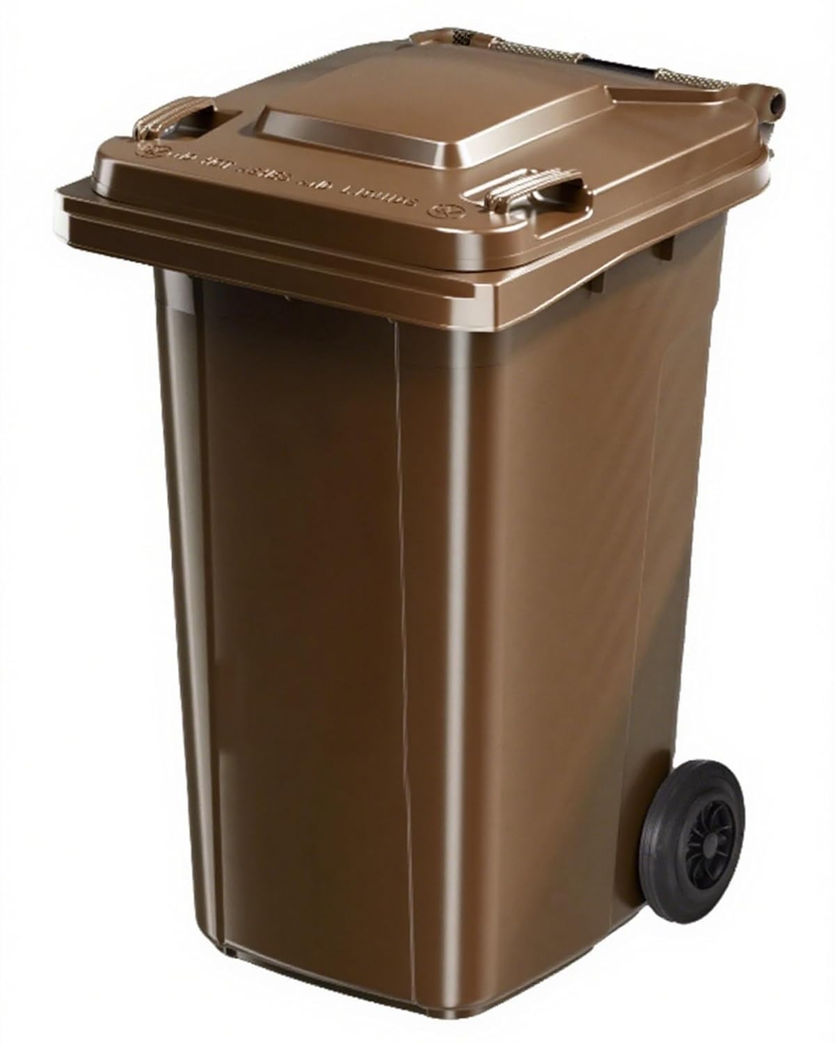 Outdoor 20 28 32 65 Gal Portable Outdoor Trash Can Commercial Garage with Wheels Lid Side Grooves for Patio Backyard Deck Roadside Recycling Trash can(Green,32 Gallon)