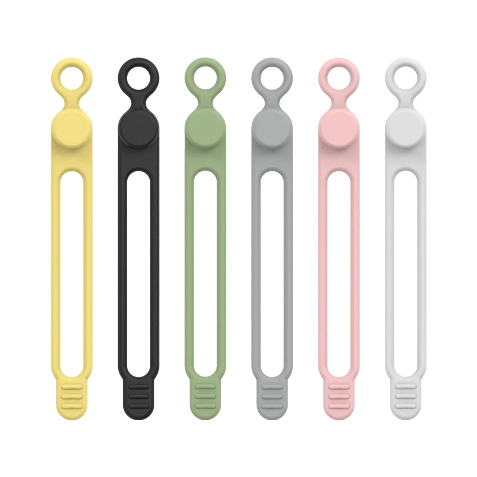 Yangshe Mix 40Pcs Adjustable Silicone Cable Ties For Cord Management Organizer