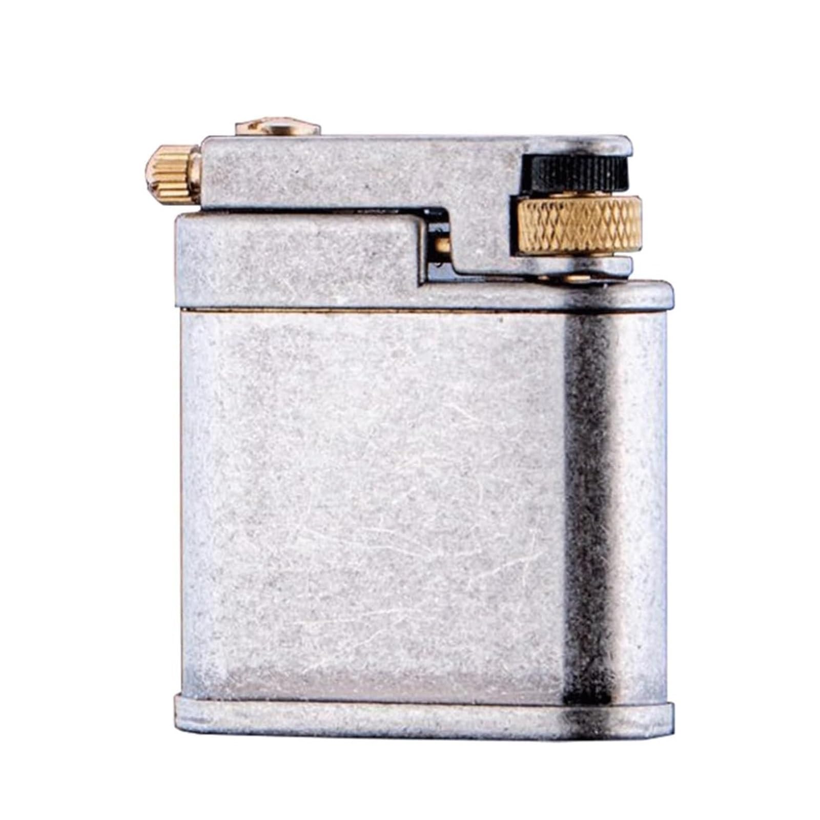 Encendedor de queroseno de latón recargable con diseño retro y estilo vintage para hombre