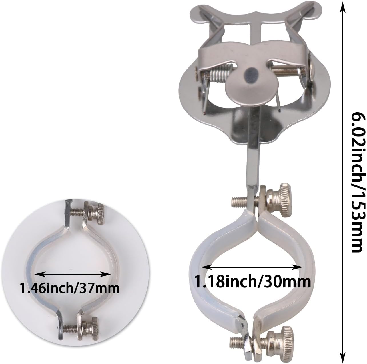 Yibuy Clarinet Marching Lyre Sheet Music Clips Holder Clamp-On Holders Lyre Pack of 20
