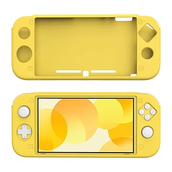 TiMOVO Cover for Nintendo Switch Lite Case, Anti-Slip Soft Silicone Cover Case Protective Shell for Nintendo Switch Lite Console - Yellow