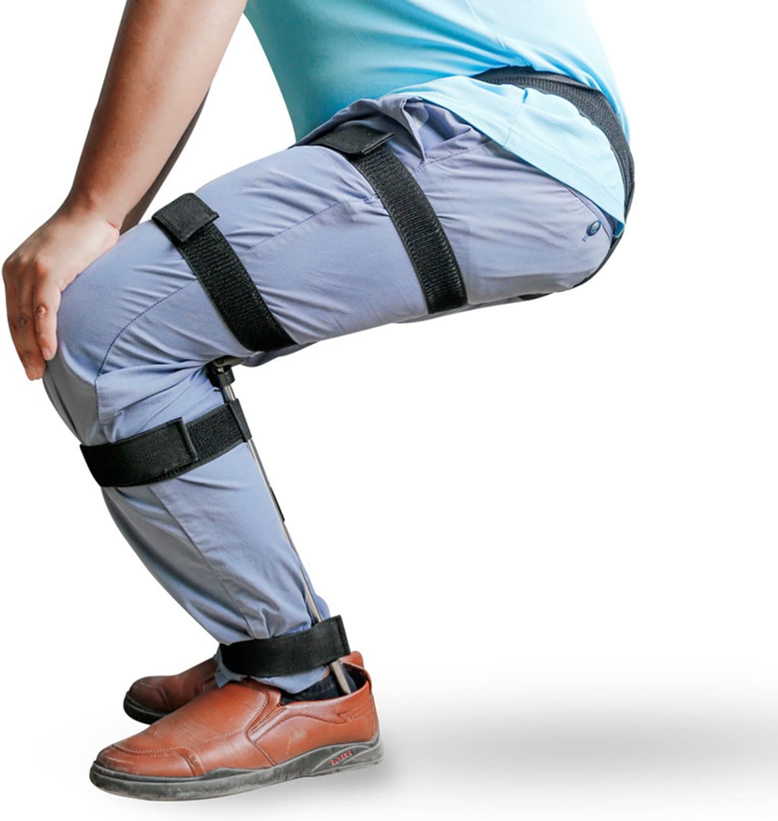 DKBE Portable Seat Wearable Invisible Seat, Ergonomics Lightweight Chair Adjustable Chairless, Leg Brace Magic Stool, for Outdoor Anytime Anywhere Use, Bear Up to 330lbs