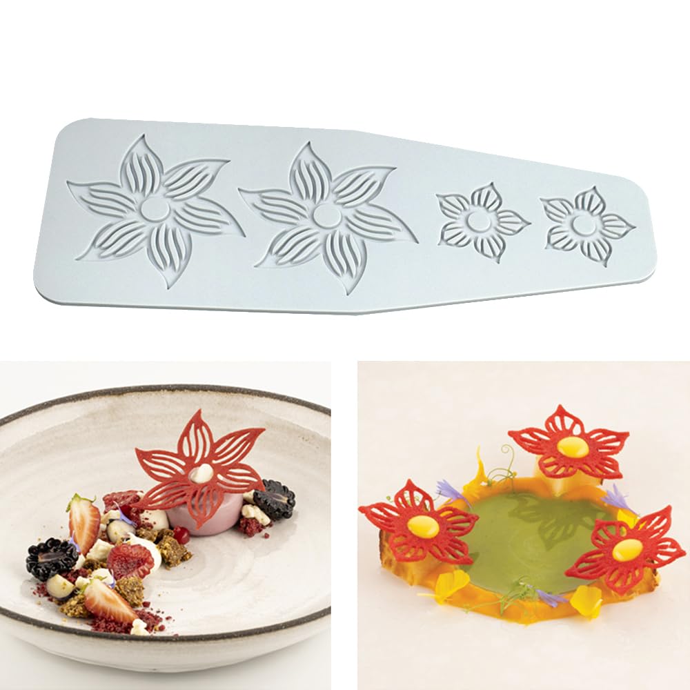 Stampo Pizzo Per Torte In Silicone - Per Decorazione Fondente, 3 Forme Colonna/Goccia - Foto 6