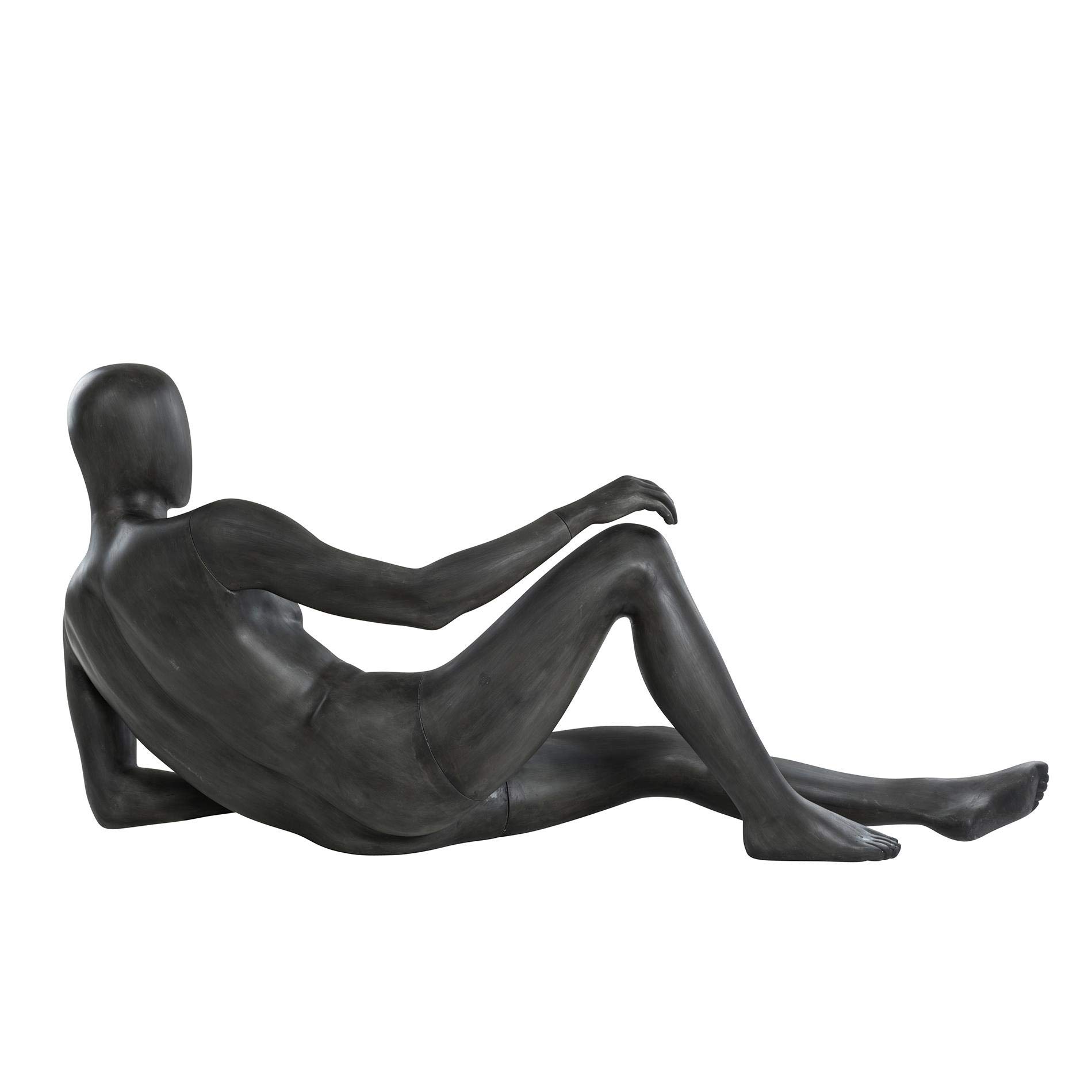 ESTEXO Schaufensterpuppe von Hans Boodt, Mann liegend, lebensecht, Abstrakter Kopf, Kunststoff