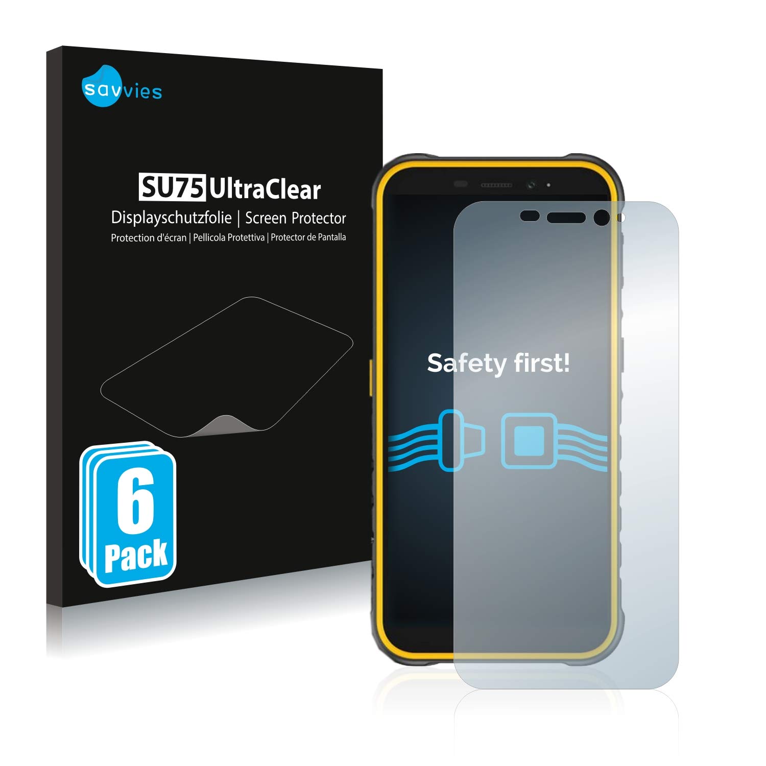 Savvies 6 Pellicole Protettive Per Ulefone Armor 8 Pro - Trasparenti, Anti Graffio, Facili Da Applicare