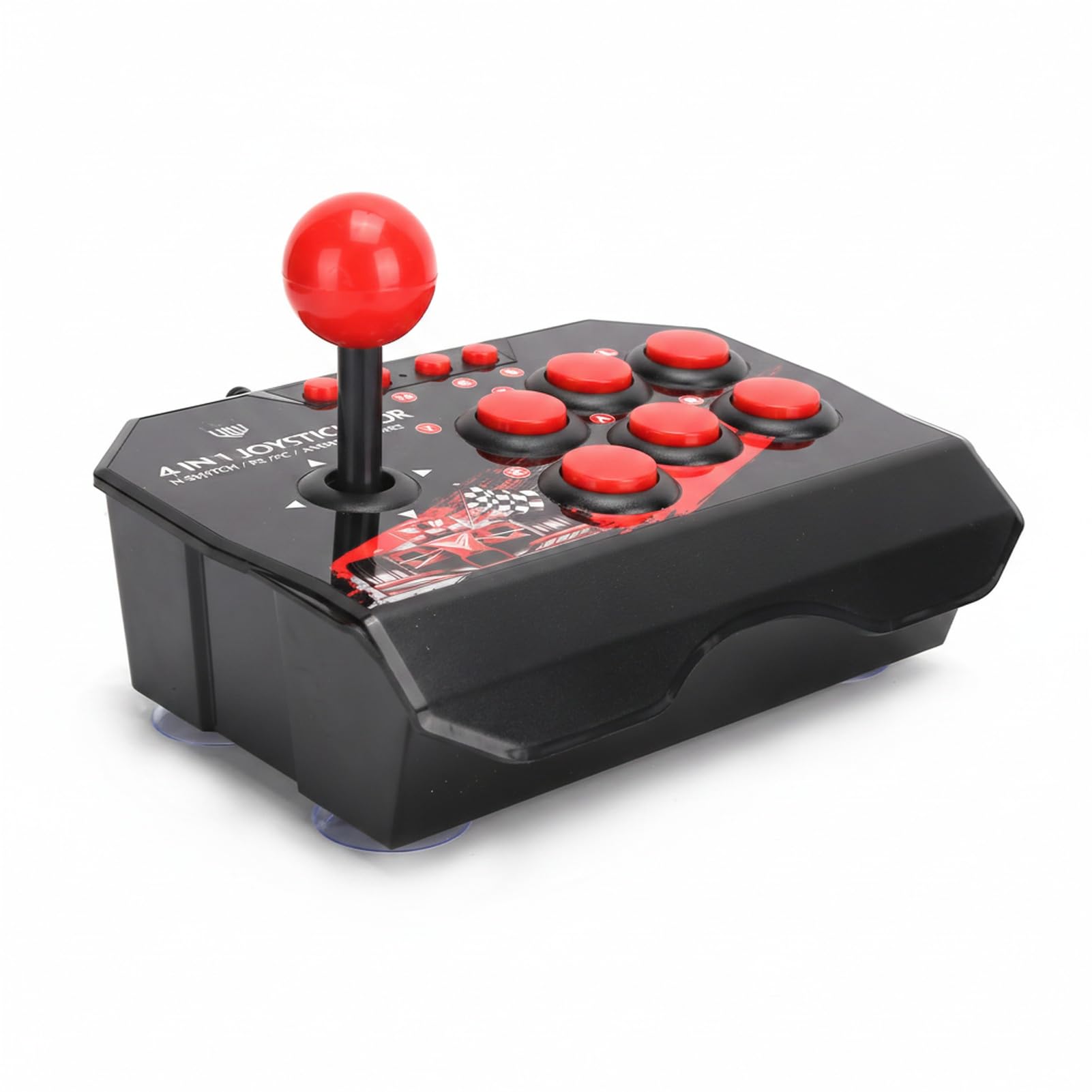 Sustvita Universal Fighting Stick for Switch, Fighting Fighting Joystick z 6 przyciskami sterowania, na PS3, na PC, do gry