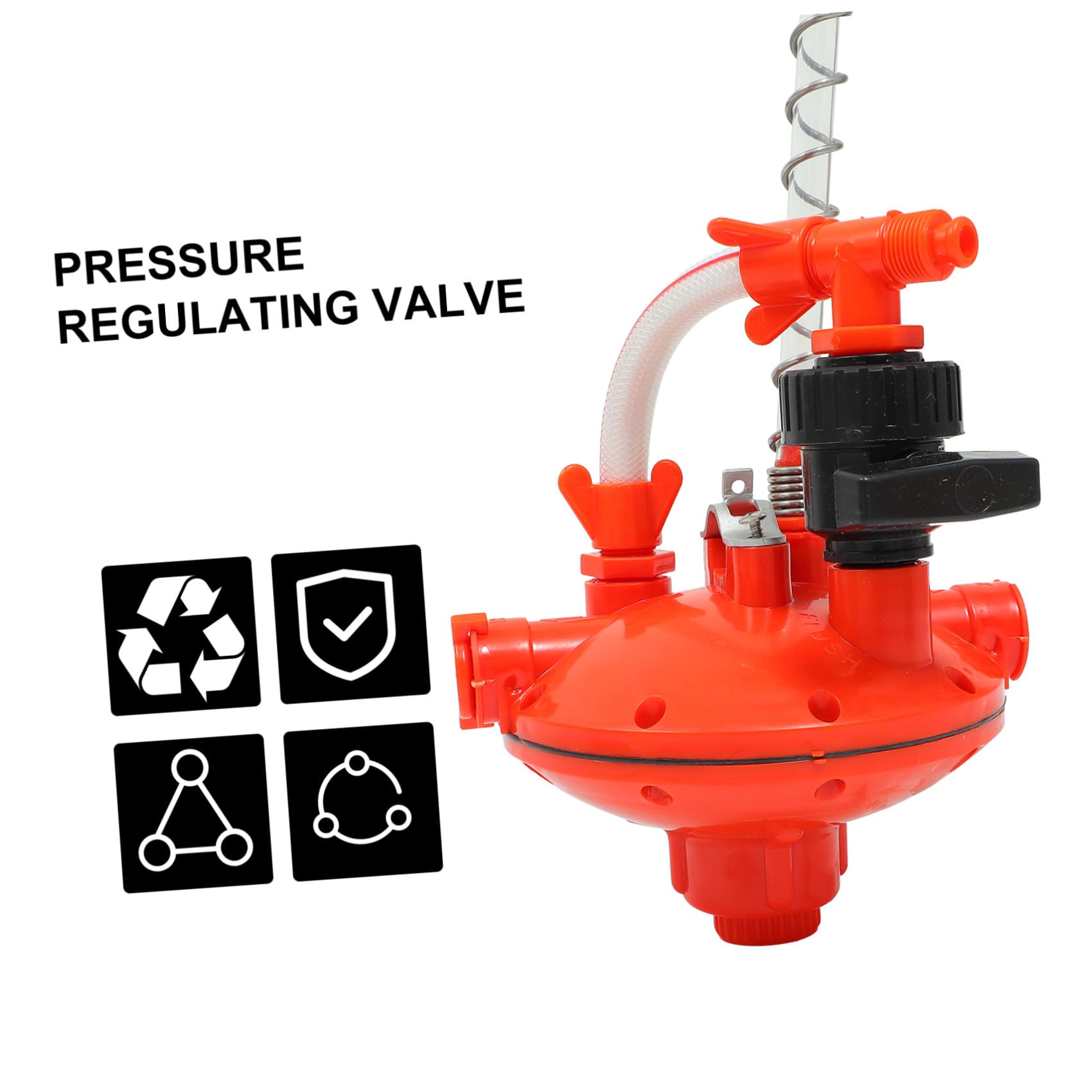 1 Pc Regulador Suministros para Pollitos Fuente para Beber Almacenamiento De Ropa Fuente De Agua para Pollos Decoración del Hogar De Halloween El Plastico Rojo Parrilla Codorniz