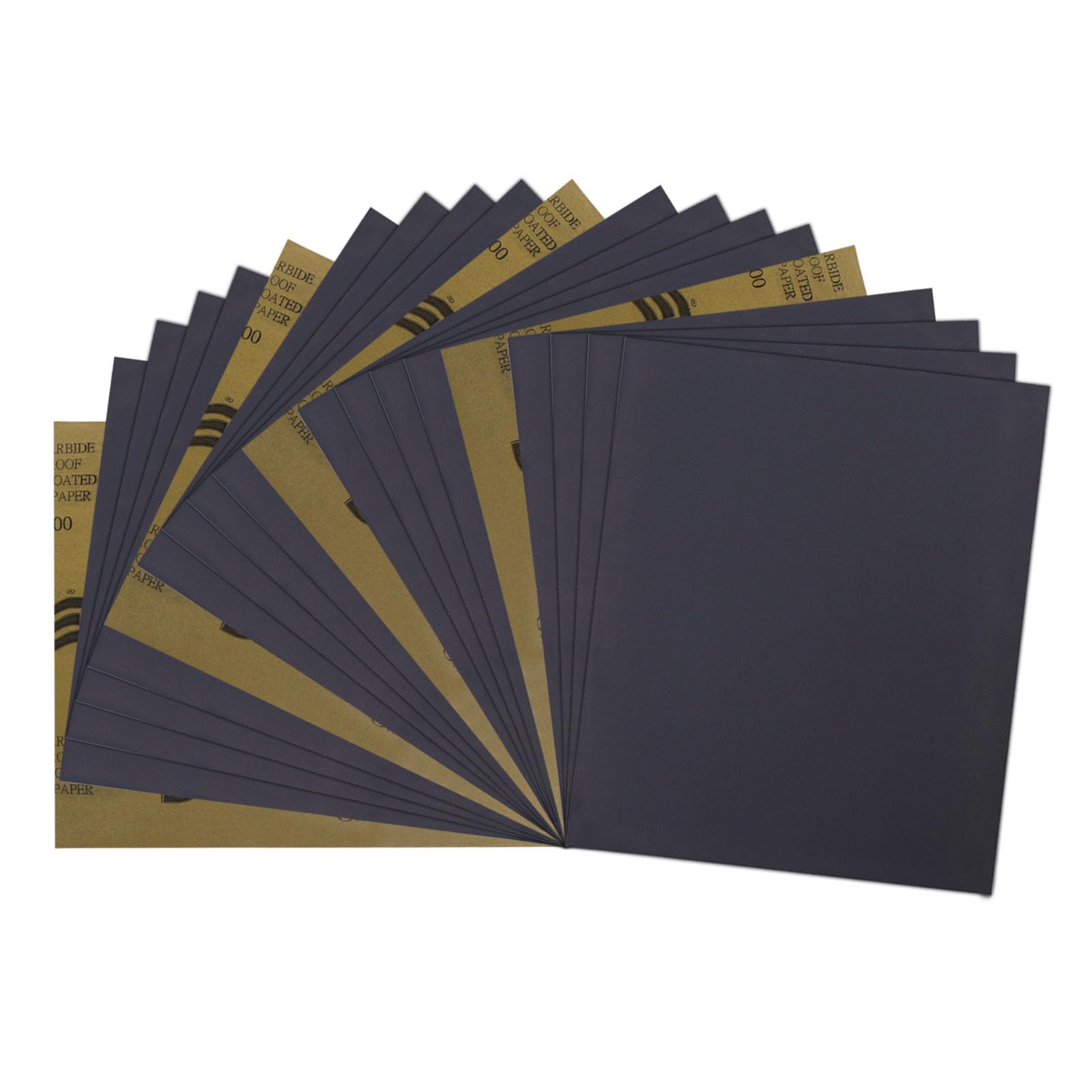 MAXMAN Sandpaper Sheets, 800 Grit Wet Dry Sandpaper Abrasive 9 x 11 Inch Silicon Carbide Arbitrary Shape Cropping for Metal Sanding and Automotive Polishing, Anti-Clogging 20 -Sheet