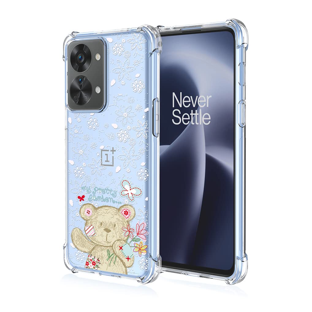 MAOGE Cover OnePlus Nord 2T 5G In Vetro Marmorizzato Blu Oceano - Custodia Ultra Sottile Antiurto