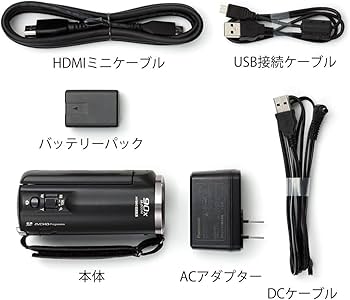 【極美品】Panasonic HC-V480MS ビデオカメラ ブラック付属品付 Amazon.co.jp: 【整備済み品】 Panasonic パナソニック HDビデオカメラ
