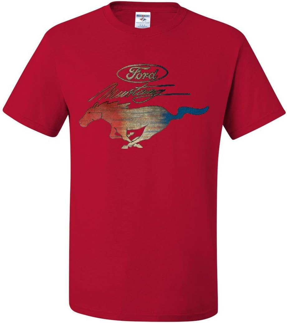 Ford Mustang Logo T-Shirt GT Shelby Cobra Boss 302 Muscle Men's Novelty Shirt