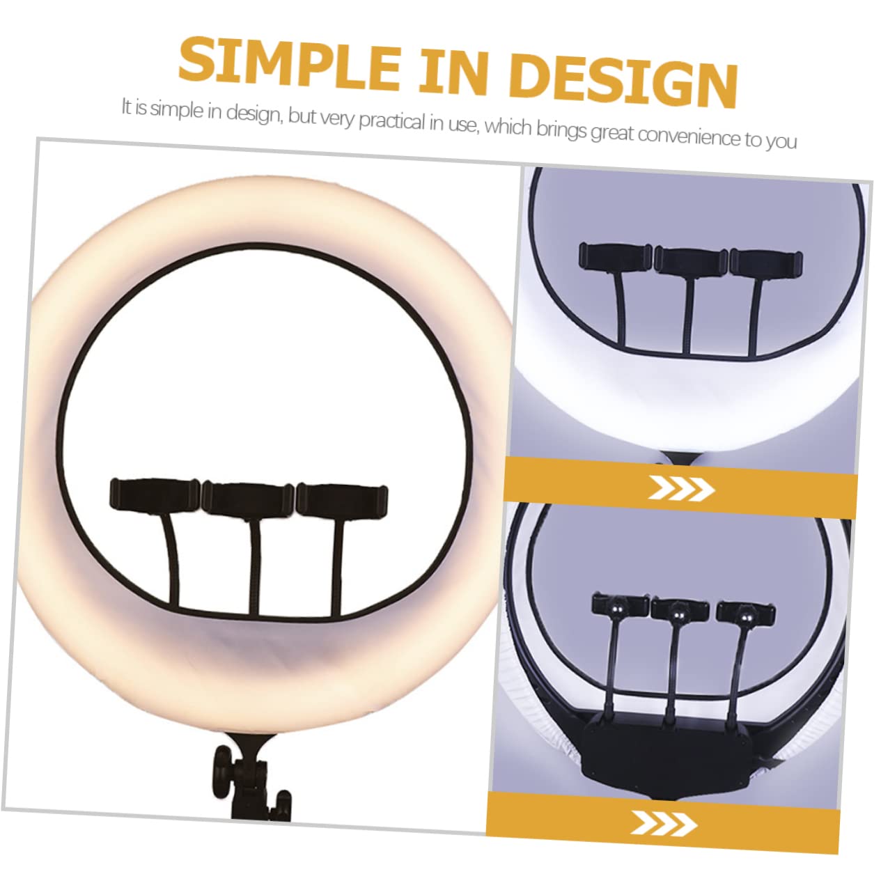 Gadpiparty Elastic Band Fixed Ring Light Softbox Photo Diffuser Reflector Soft and Even Light Ideal for