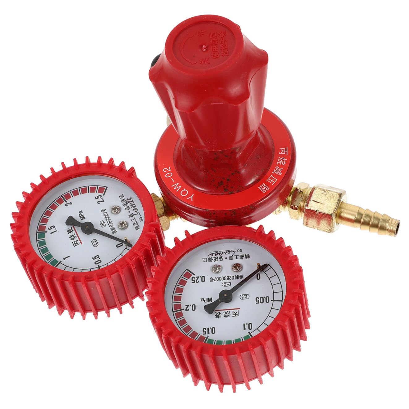 Réducteur de pression de gaz haute pression à double manomètre précis