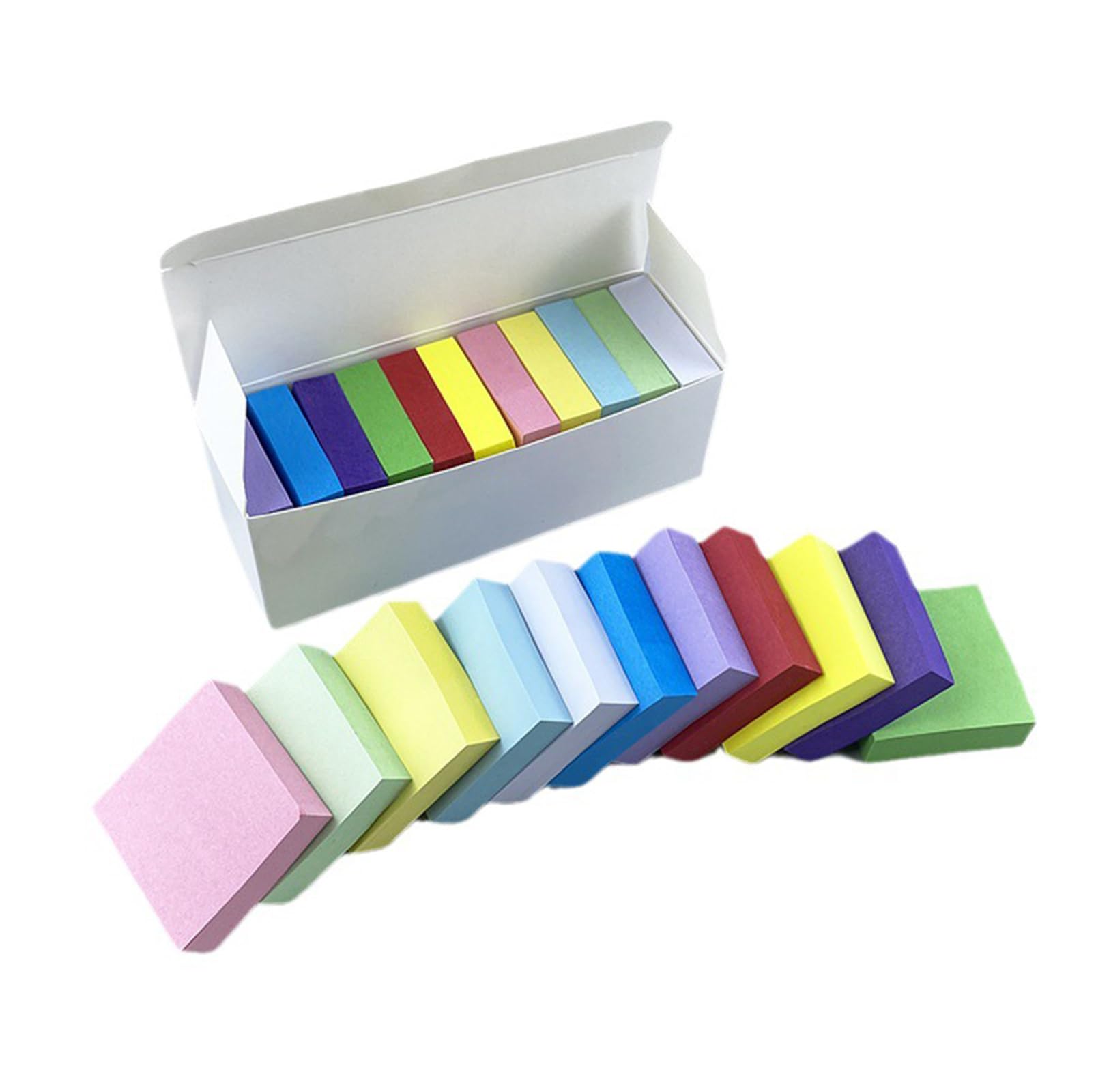 11 Colors Post Self Sticky Notes Pad, 1100 Sheets Bright Mini Post Stickies Colorful Self-Sticky Notes Bulk Tiny Pads for Office, Home, School, Meeting