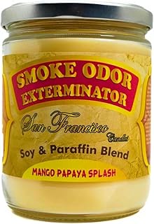 San Francisco Smoke Odor Exterminator Candles 13 OZ ( Mango Papaya Splash) (Mango Papaya Splash)