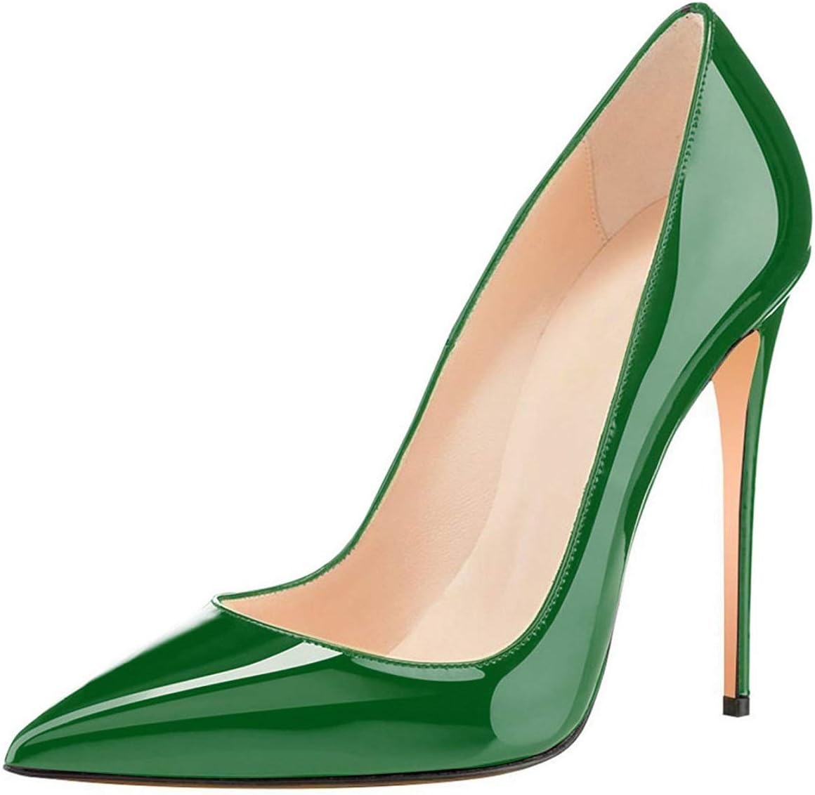 Escarpins Femme Talons Hauts 12 CM Vernis – Chaussures Élégantes Bout Fermé Pour Soirée Et Quotidien
