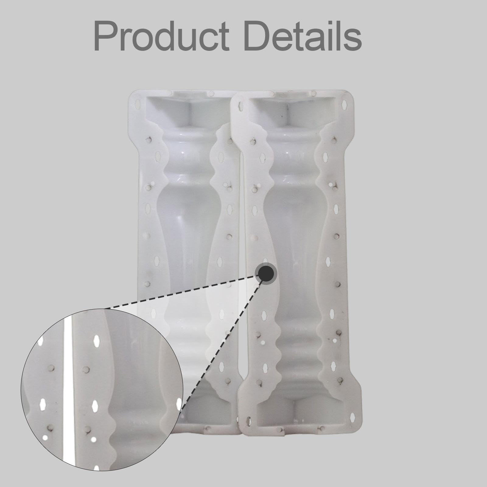 Herramienta de Fundición de Cemento para Decoración de Columnas, Ideal para Proyectos de Y Exteriores, Piscinas.