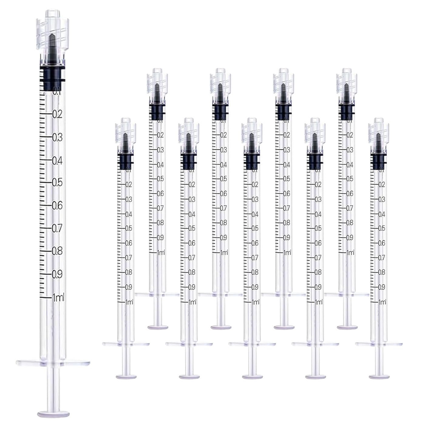 30Pack 1ml Luer Lock Syringe without Needle Small Syringes Professional