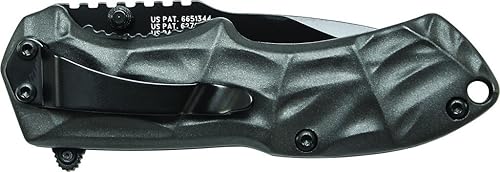 Miniatura 2 de Smith & Wesson Black Ops SWBLOP3SMS Cuchillo de apertura asistida SS de 5.8 pulgadas con punta dentada de 2.5 pulgadas y mango de aluminio para