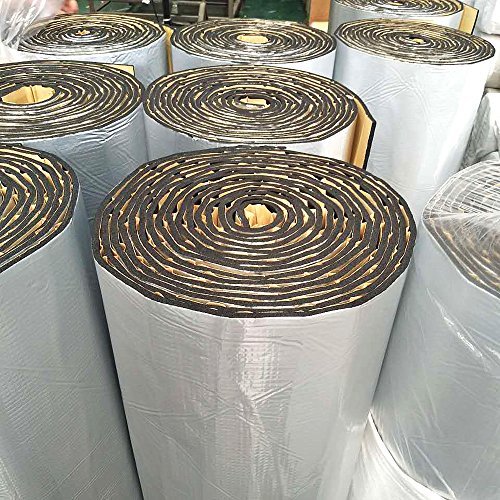 1m*10m Roll Heat Shield Thermal Car Van Sound Insulation Proofing Deadener Mat Car Noise Control Acoustic Dampening Moistureproof Waterproof,Thichness 7mm