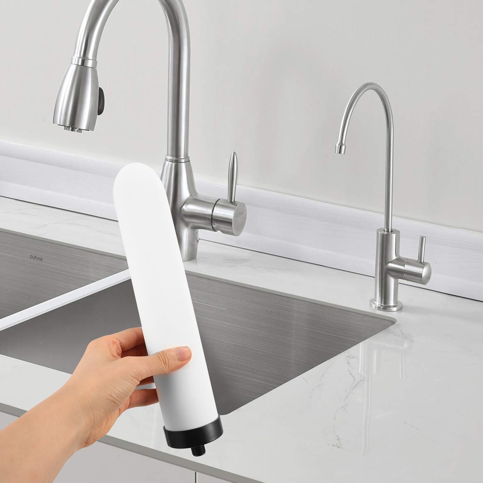 Filtres Céramiques Filtration Haute Efficacité et Élimination des Impuretés Lot de 2 de Remplacement Compatible pour Système de Filtration D'eau pour Usage Domestique