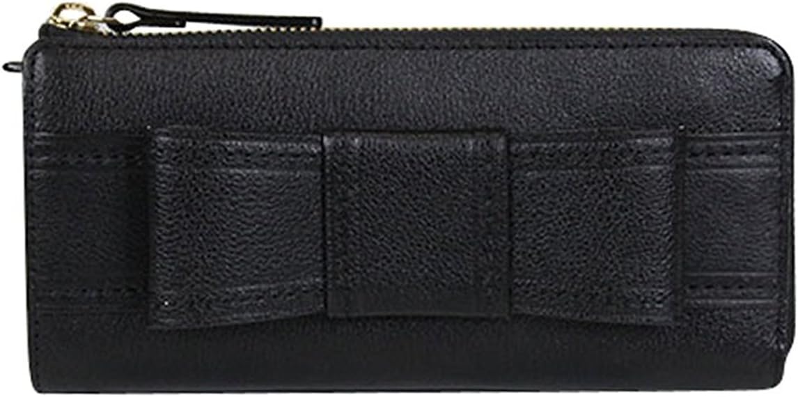 Kate Spade Alice Court Nisha Bow Zip Around Wallet Black