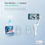 COMITOK Only for iPhone, MOGO [Apple MFi Certified] Gimbal Stabilizer for iPhone Stabilizer for Video Recording and Control Native Camera by Remote Control and Apple Watch, OTA Upgrade Supported