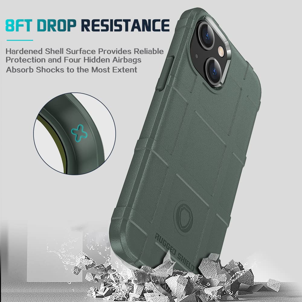 Custodia LABILUS Per IPhone 14 Plus, Antishock Tattica In TPU Spesso, 2,4 M Anti Caduta, Colore Argilla Chiara, Con Pellicola
