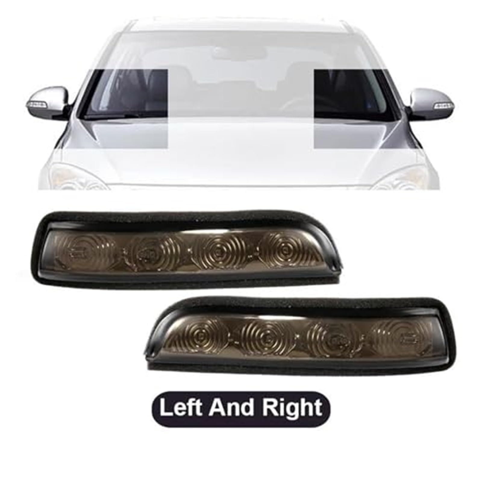 Dla Hyundai, dla I30 2009-2012 LED boczna lampka kierunkowskazu na lusterko wsteczne lampka kierunkowskazu samochodu lewego prawego lampka sygnalizacyjna światło cofania Światło kierunkowskazu