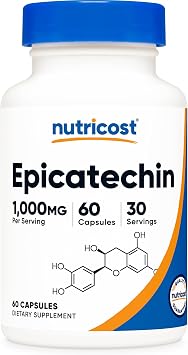 Nutricost Epicatechin 1,000mg 60 Capsules - Vegan, Gluten-Free, GMO-Free, 30 Servings