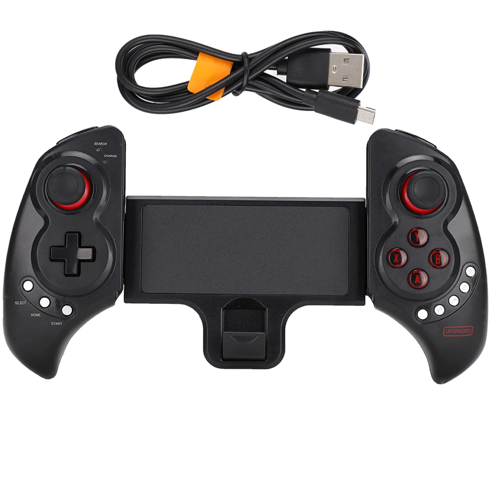 Controlador Gamepad, Ergonomic 360 Sensitive Steering con Shoot Trigger Controlador inalámbrico para Juegos móviles para iOS, Android, teléfonos y tabletas