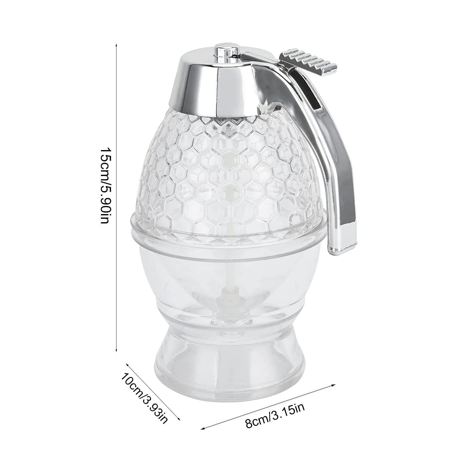 Dispenser Di Miele In Acrilico Trasparente Con 4 Cucchiai - Contenitore Per Sciroppo E Miele - Foto 9