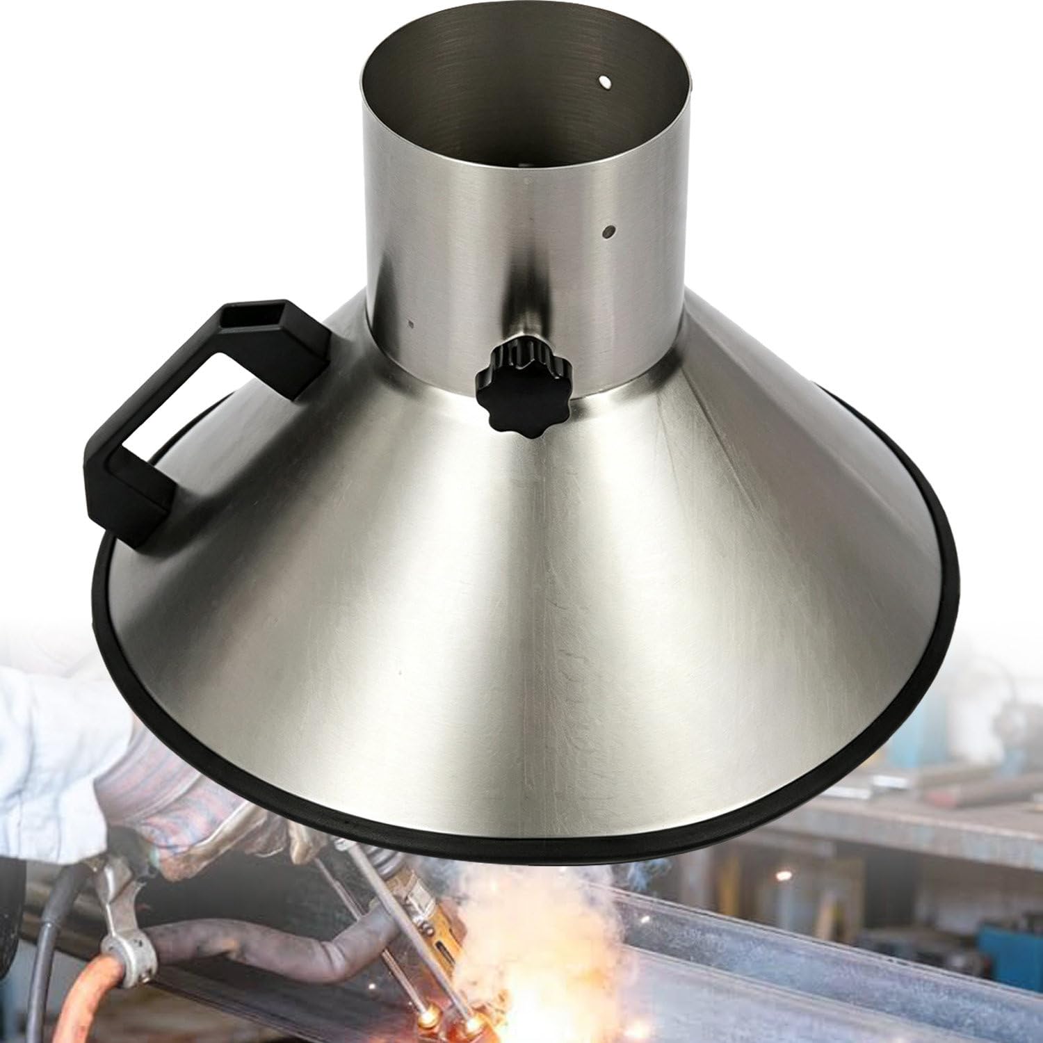 Cappa aspirante Rotonda in Acciaio Inox per Saldatura Inlet152mm(6in)/Bottom300mm(11.8in)