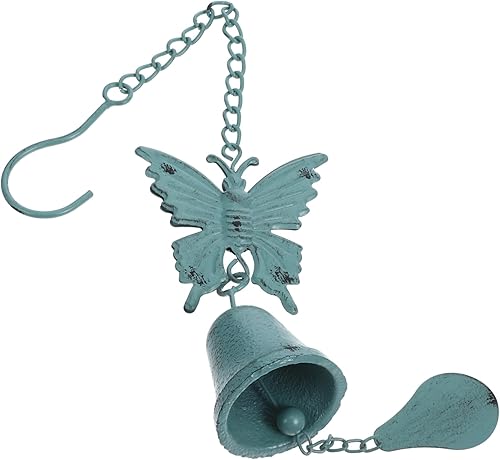 Totority Campanillas de viento de mariposa vintage para exteriores, colgante duradero para jardín, patio y porche, decoración artesanal para belleza