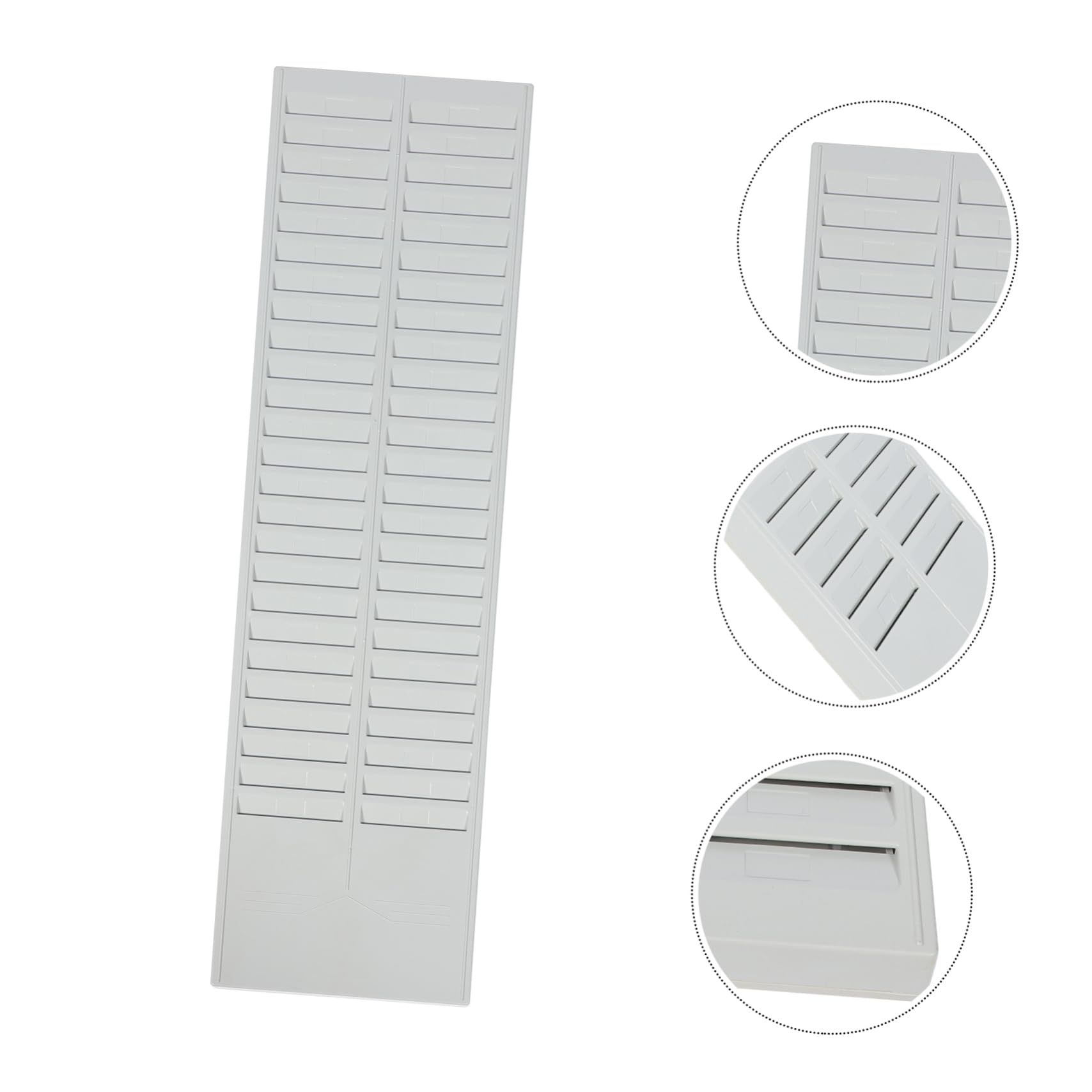 Estante Flexible Para Almacenamiento 50 Tarjetas De Soporte Plástico Resistente Pared Organizador De Mercancías