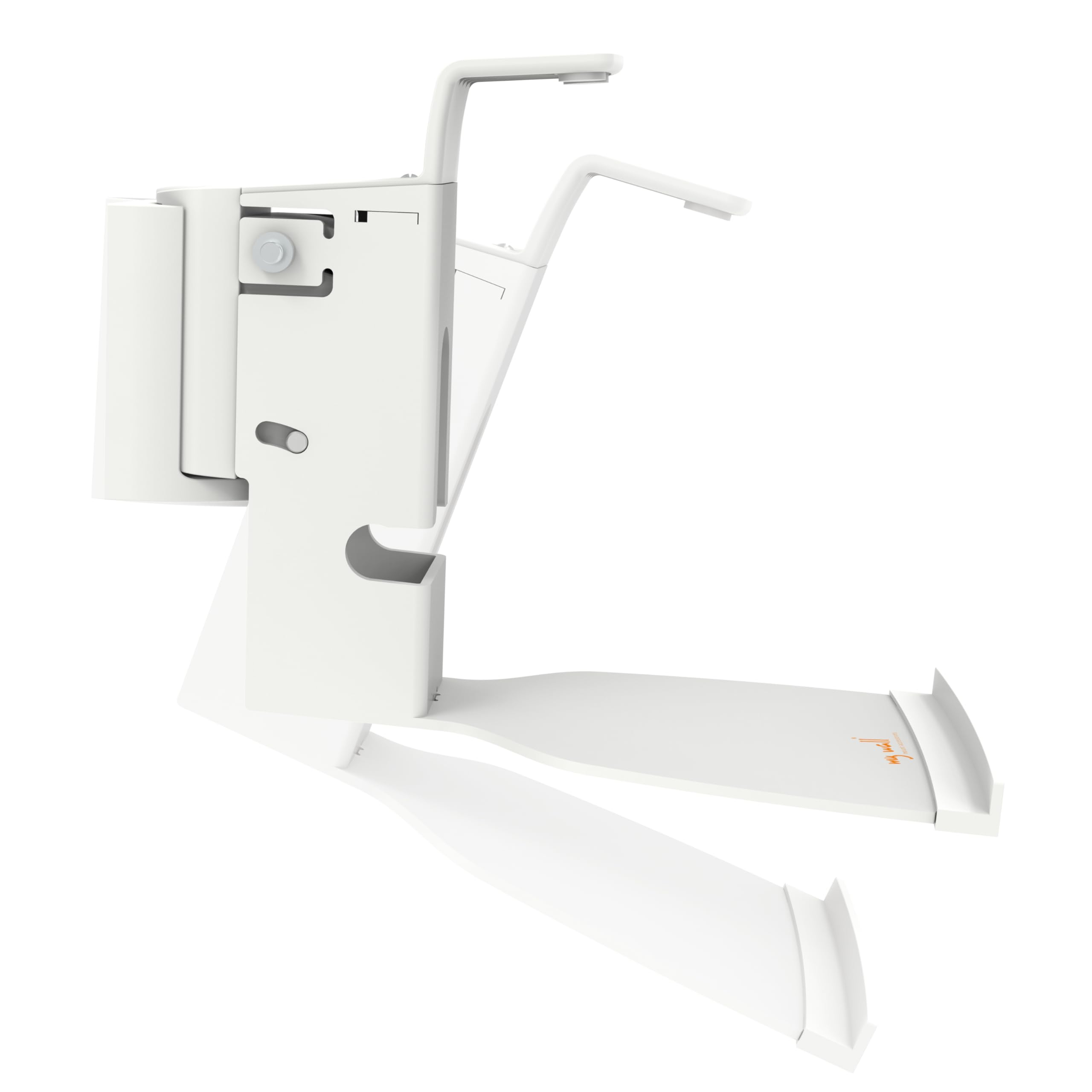 myWall HS15WL - Supporto da parete per altoparlanti inclinabile+girevole, distanza dalla parete (max): 249 mm, bianco 1 coppia