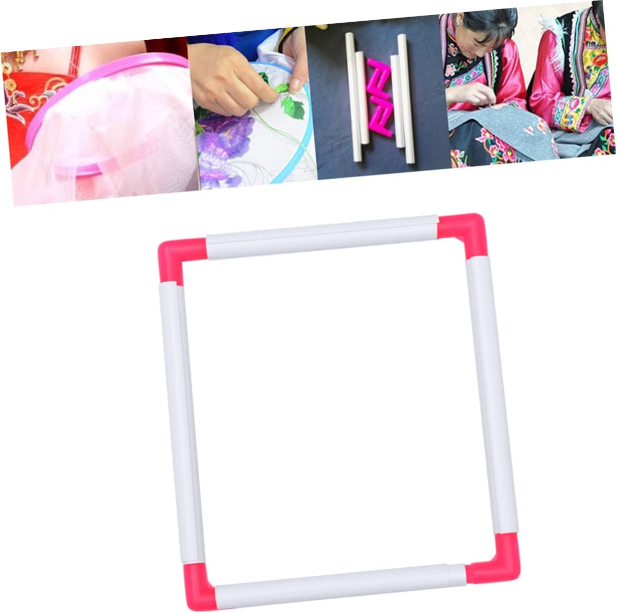 CIMAXIC 1pc Embroidery Frame Cross Stitch Frame License Plate Camera Mount Embroidery Tools Cross Circle Decoraciones para Embroidery Hoops Square Tool Clamp Emborioery Tool Handheld