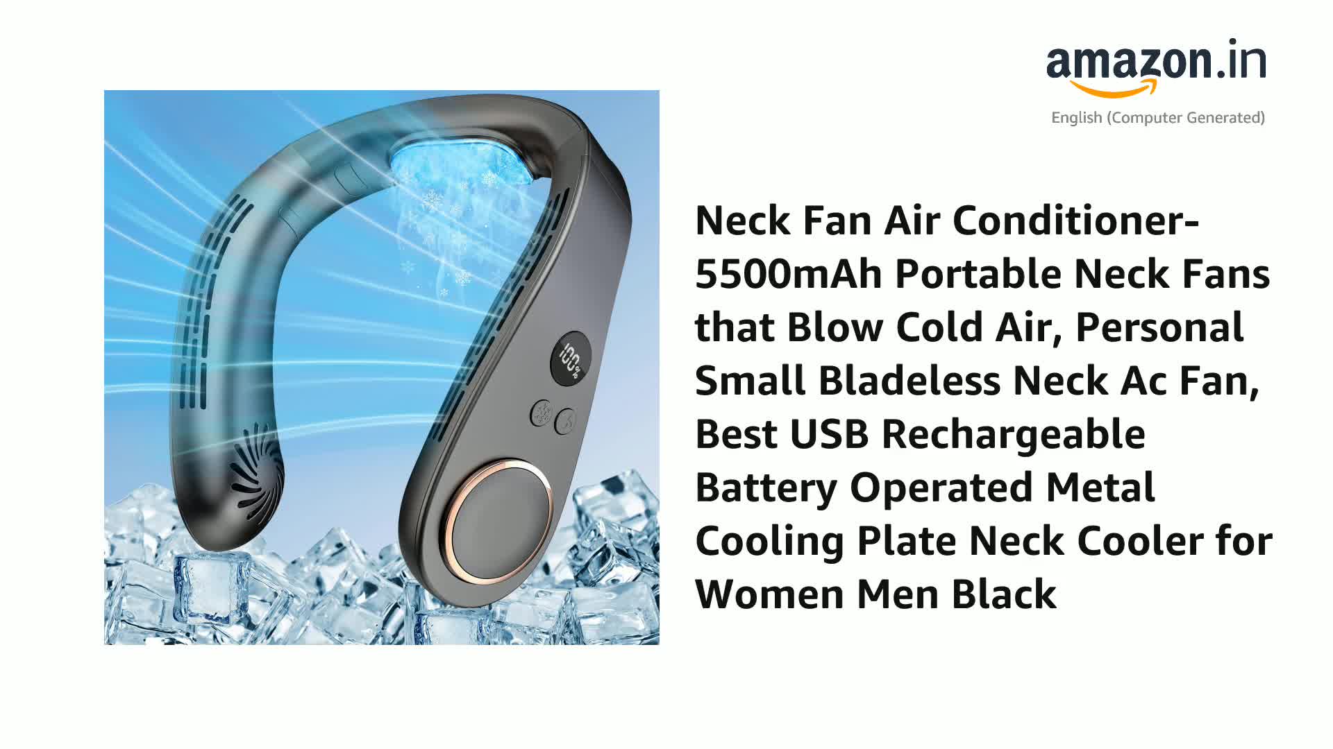 Neck Fans Neck Fan With Cooling Plate,Neck Air Conditioner