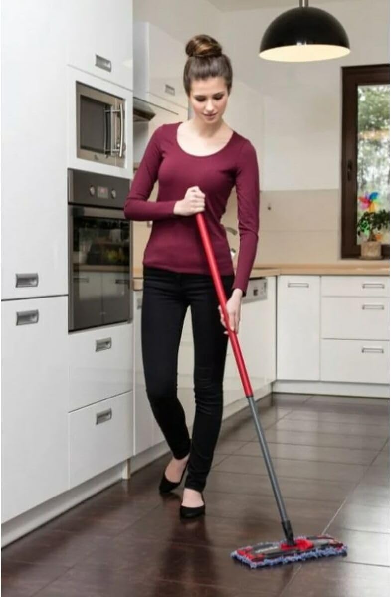 Vileda Ultramax Micro and Cotton Edition Telescopic Flat Broom