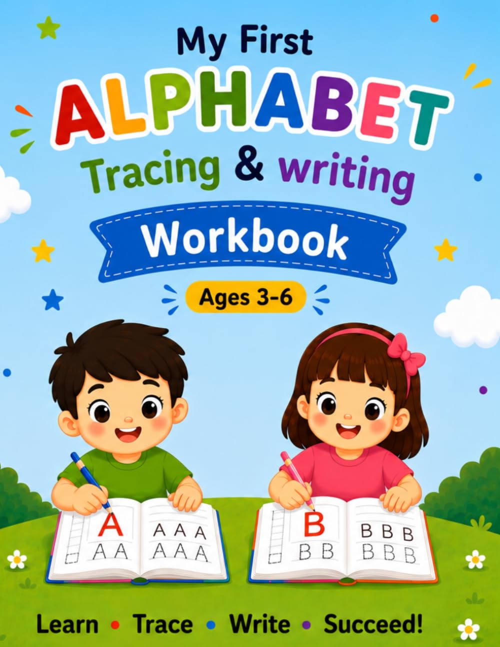 My First Alphabet Tracing & writing workbook age 3-6: Learn to Trace, Write Letters A–Z