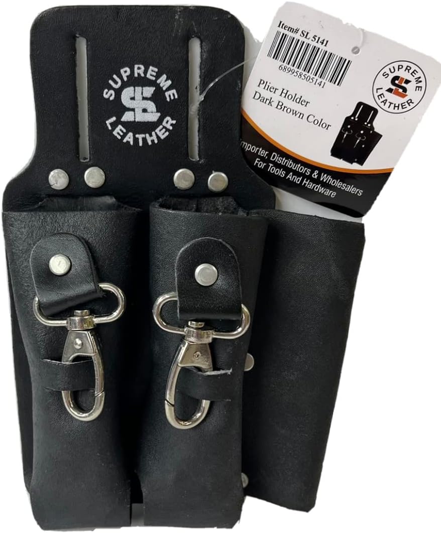 Supreme Leather Oil Tanned Leather Plier Holder Tool Belt